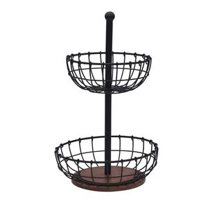 Linea Exports Inc Modern Metal Wire Storage <b>Basket</b> Bowl Shape <b>Stackable</b> Multi Purpose Neatening Organizer - Product Image 1