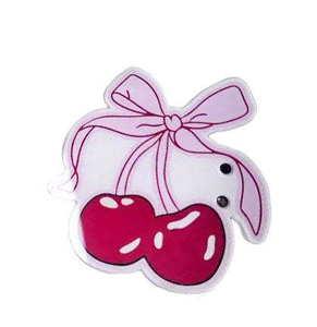 Cute Cherry Bunny Acrylic Solid Lash Tile Magnetic Eyelash Extension <b>Holder</b> Plate Eco-Friendly Custom Logo Pink <b>Bow</b> Lash Palette - Product Image 1