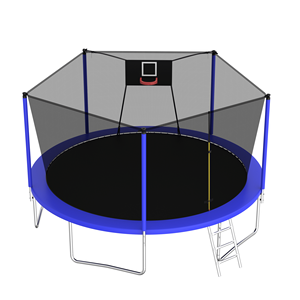 14FT Sports Fitness <b>Trampoline</b> with Enclosure <b>Net</b> Recreational <b>Trampolines</b> for Outdoor & Indoor Use - Product Image 3