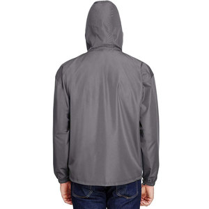 Veste Anorak Homme Personnalisée en Nylon avec Capuche et Demi-Zip, Coupe-Vent pour Homme - Product Image 6