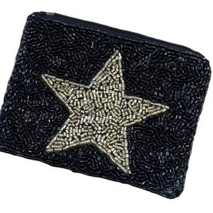 งานปักคริสตัล STAR งานฝีมือปักมือประดับลูกปัดแก้ว กระเป๋าใส่เหรียญปักลายตามสั่ง ขนาดและสีตามต้องการ พร้อมปักโลโก้ - Product Image 1