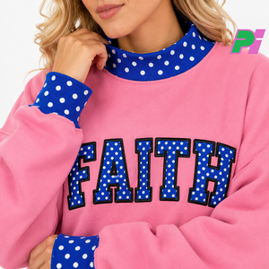 Sweat-shirt surdimensionné à col montant personnalisé de haute qualité avec bordures côtelées et lettrage, 100 % coton, streetwear, écologique - Product Image 6