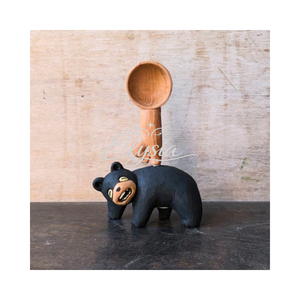 Cute Handmade Wooden Character Spoon Wooden People Spoon Mini Succulent Utensils <b>Rustic</b> Home <b>Desk</b> Decoration - Product Image 3