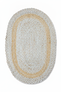 Tapis en jute tressé fait main, tapis en fibres naturelles, vente en gros, personnalisable pour la décoration de la maison, salon - Product Image 6