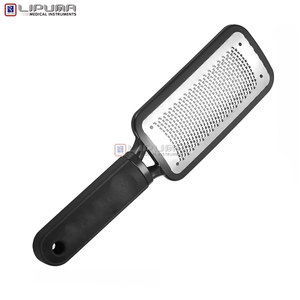 Juego de limas de uñas compactas de plástico negro personalizadas para viaje, grano 100/180, con estuche protector, limas de uñas mini de doble cara. - Product Image 4