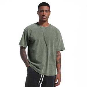 Camiseta Oversize de Estilo Urbano, 240 g/m², Peso Pesado |   Camiseta Holgada Estilo Vintage Y2K con Lavado Ácido |   Logotipo Personalizado 100% Algodón, Fabricación OEM, Venta al Por Mayor - Product Image 6