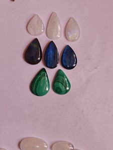 Opale naturelle cabochon taille ovale, pierre précieuse lâche polie, éclats multicolores irisés, jeu de couleurs, certifiée par un tiers, Rajasthan - Product Image 4