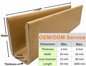 Manufacturers Direct Sales Durable U-Shape Edge Protector Industrial Shipping Use Recyclable Eco-Friendly Kraft Paper - Product Image 2