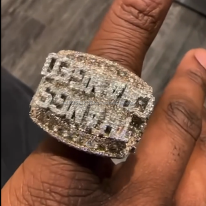 High Quality Vvs Diamond <b>Ring</b> 14k Rose Gold Diamond <b>Ring</b> GRA Certified Diamond 925 Sterling <b>Silver</b> Hip Hop <b>Ring</b> for <b>Men</b> - Product Image 2