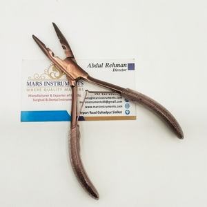 Pince à micro-anneaux en acier inoxydable couleur or rose à 2 trous pour extensions de cheveux, outils et accessoires - Product Image 4