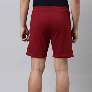 <b>Men's</b> <b>Red</b> Solid Color Quick Dry Bermuda <b>Shorts</b> With Side Stripe Drawstring Waist Casual Wear - Product Image 4