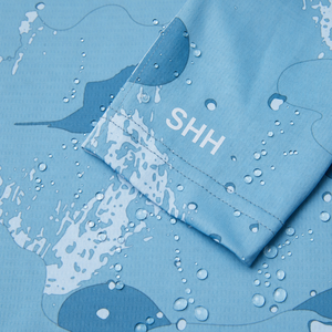 เสื้อฮู้ดดี้ป้องกันรังสียูวี UPF 50 สำหรับทุกเพศ ยี่ห้อ SHH พร้อมหน้ากากปิดหน้า ผลิตจากโพลีเอสเตอร์ 100% ระบายอากาศได้ดี แห้งเร็ว เหมาะสำหรับกีฬากลางแจ้ง แขนยาว น้ำหนัก 180 กรัม - Product Image 6