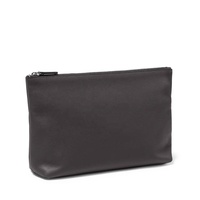 Bolsa de joyería de cuero marrón claro de calidad Hogh, embalaje con cordón, bolsa de herramientas de cuero genuino, bolsa de viaje de embrague