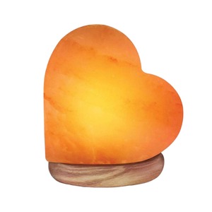Sian Enterprises' Best Decoration Himalayan Light Pink Heart-Shaped Crystal Salt Lamp Raw Feng Shui Style Carved Model Love Gift - Product Image 2