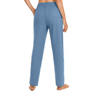 กางเกงคาร์โก้ผ้าแคนวาสระบายอากาศได้ดี เป็นมิตรกับสิ่งแวดล้อม สำหรับผู้หญิง เอวกลาง ทรงขากว้าง มีกระเป๋า ผลิตจากผ้าฝ้าย 100% ขายส่ง - Product Image 2