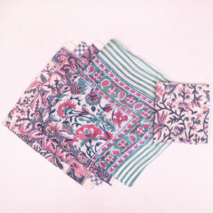 Eco-Friendly Cotton Hand Block Printed Floral Pattern Breathable Airflow <b>Tie</b> <b>Back</b> Bandana Craftjaipur Men Women All Season - Product Image 4