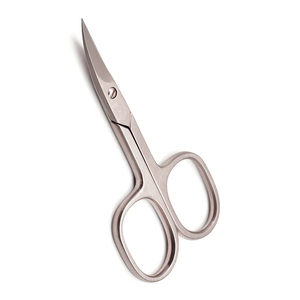 Ciseaux à cuticules professionnels extra fins, tranchants, courbés, petits, avec logo personnalisé - Product Image 3