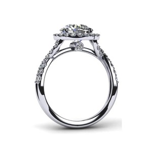 Anillo de Compromiso de Oro Blanco de 14K con Diamante Cultivado en Laboratorio Certificado por IGI GIA de 1.21 Quilates - Product Image 5