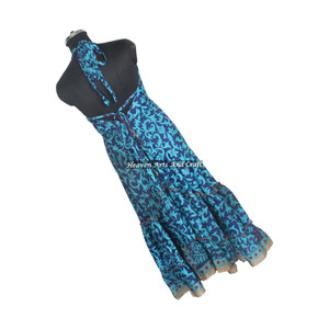 New Saree / Sari / Shari Indian & Pakistani Clothing From India Hippy Boho Hot Sexy Looking Women Wear Vintage Silk <b>Spaghetti</b> - Product Image 4