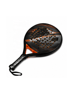 Hot Selling Teardrop Shape 12K 18K Carbon Fiber Padel Tennis Racket Professional High Strength Textured Surface Paddle Racquets - Product Image 3