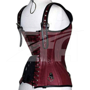 เสื้อคอร์เซ็ทสีตามสั่งสำหรับผู้หญิงไซส์พลัส  คอร์เซ็ทสำหรับใส่ในฤดูหนาว รุ่นใหม่ปี 2026  คอร์เซ็ทหนังเซ็กซี่สไตล์โกธิคแบบรัดตัว มีโครงเหล็กดันทรง - Product Image 3