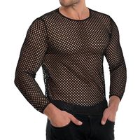 Chemises en maille respirante noires en obsidienne personnalisées, à manches longues, pour musculation, sous-vêtement de sport, tenue de club, soirée, séchage rapide – Nouvelle collection en promotion