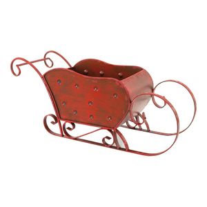 Best Arrival Metal Iron Luxury Design Galvanized Metal Sleigh for Christmas Decor Made With Customized Sizes With Sizes - Product Image 3