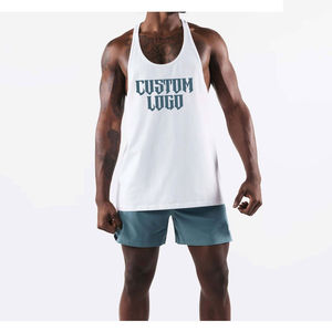 เสื้อกล้ามสไตล์สตรีทสำหรับผู้ชาย ผลิตจากโพลีเอสเตอร์/คอตตอน ระบายอากาศได้ดี แห้งเร็ว เป็นมิตรต่อสิ่งแวดล้อม บริการสั่งทำพิเศษ ผ่านระบบ Global - Product Image 1