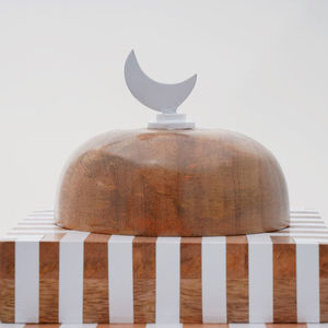 Wooden Handmade Customized Square Mosque Table Centerpiece Ramadan <b>Dessert</b> <b>Box</b> Eid Party Decoration Hot Selling - Product Image 4