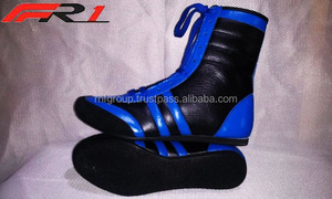 Chaussures de boxe légères à cheville haute Conception antidérapante en cuir PU durable pour l'entraînement et la compétition en gros - Product Image 4