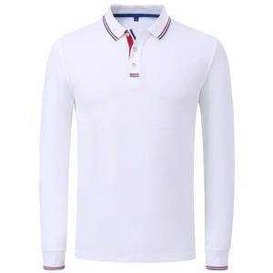 เสื้อโปโลกอล์ฟพิมพ์ลายสีแครอท แขนสั้น สีพื้น ผ้าถักระบายอากาศ โพลีเอสเตอร์ เสื้อผ้ากอล์ฟลำลอง - Product Image 2
