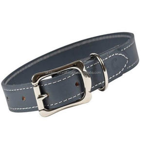 Customized High Quality Manufacturers Fashion Luxury Pet Fashion Wholesale Leather Dog Collars with Adjustable Nickel Hardware - Product Image 3