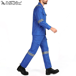 Ropa de Trabajo Resistente y Cómoda con Paneles Reflectantes para Construcción y Mantenimiento, Uniforme Industrial Multibolsillos - Product Image 4