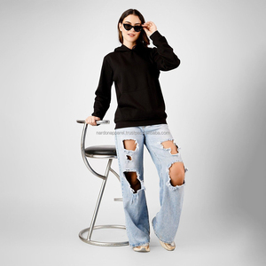 Ropa Deportiva con Capucha para Mujer, Cuello Redondo, Color Sólido, Teñida, Lista para Usar, de Algodón Orgánico de Alta Calidad, Marca Nardon Apparel - Product Image 6