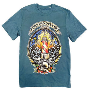 เสื้อยืดพิมพ์ลายผู้ชายหลากสี ราคาโรงงาน ผ้าทนทาน หมึกเป็นมิตรต่อสิ่งแวดล้อม พิมพ์ลายสกรีน จำหน่ายจำนวนมาก เสื้อผ้าแฟชั่น - Product Image 1