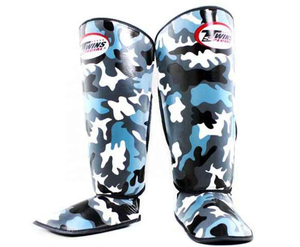 Protection de tibia double en cuir de vachette véritable, modèle le plus récent, léger, écologique, équipement de protection, logo personnalisé, entraînement - Product Image 6