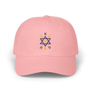Casquette de baseball Premium pour Loge Maçonnique, bleu ciel, avec logo étoile à six branches et flèches croisées, vente en gros, personnalisable - Product Image 3