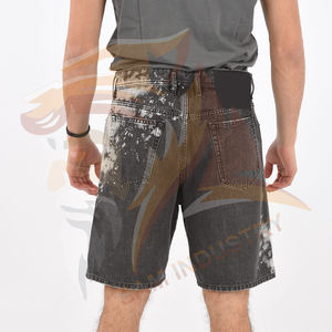 Ropa Masculina de Alta Calidad, Pantalones Cortos de Mezclilla Casuales para Hombre, Precio Competitivo, Diseño Más Reciente, Pantalones Cortos de Mezclilla Rectos para Hombre - Product Image 2