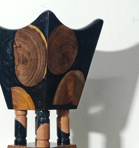 Porte-encens artisanal en résine et acacia, brûleur d'encens bakhoor, diffuseur d'encens bakhoor, couleur personnalisée disponible - Product Image 2