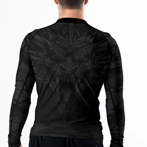 Men's Long Sleeve Compression Rash Guard UPF50 Eco-Friendly Quick-Dry Athletic Gym MMA BJJ <b>Grappling</b> No Gi for Adults - Product Image 5