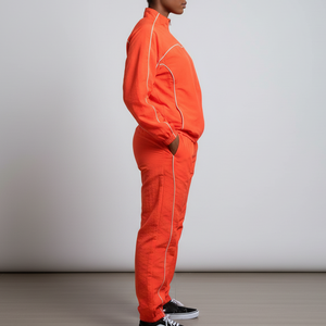 Waterproof Breathable Windproof Zipper <b>Rain</b> <b>Jacket</b> with Stand Collar Solid Woven Eco-Friendly Women's Polyester Casual suits - Product Image 2