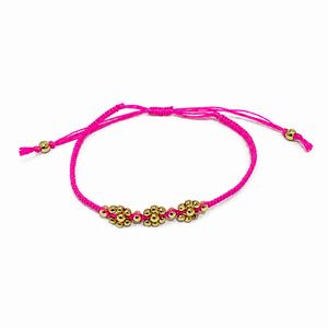 Handmade Gold Beaded Adjustable Thread Bracelet <b>Set</b> for Women Multicolor Macrame Trendy Party Fashion Jewelry - Product Image 2
