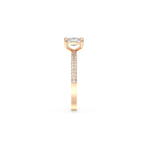 Anillo de compromiso solitario REYES, el más vendido, de oro sólido de 14 quilates con diamante cultivado en laboratorio HPHT CVD para mujer, certificado IGI, joyería fina. - Product Image 4