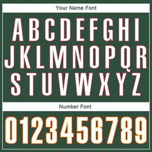 Camiseta de Baloncesto Personalizada, Color Verde Cazador, Blanco y Rojo, Auténtica, de Malla Transpirable, Estilo Canguro, Unisex para Adultos, de Poliéster/Algodón - Product Image 6