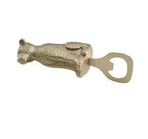 Abridor de Botellas con Forma de Llave Dorada, Tendencia en la Industria, Abridor Manual Portátil de Metal, Diseño Decorativo - Product Image 3