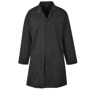Breathable Adjustable <b>Men's</b> Medical Lab <b>Coat</b> <b>Long</b> Sleeve Customized Printed Design <b>Men's</b> Scrub Lab <b>Coat</b> for Hospital Use - Product Image 1