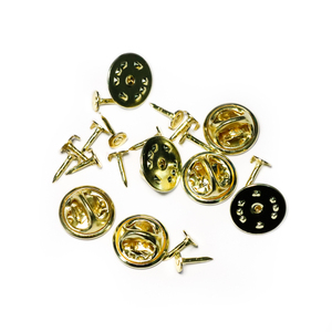 Boutons décoratifs en laiton de haute qualité, couleur or/nickel, pour badges, 12mm 8mm, aiguille, 720 pièces/paquet SF SF-01/SF-04 - Product Image 6