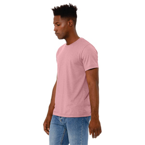 T-shirts pour hommes de qualité LIMOS SPORTS 100% laine, imprimés au laser, col rond, coupe régulière, manches courtes, 220g, écologiques, blancs, vierges - Product Image 3