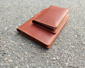 Étui pour carnet pliable en cuir véritable vintage, anti-odeur, rechargeable, pour professionnels - Product Image 4
