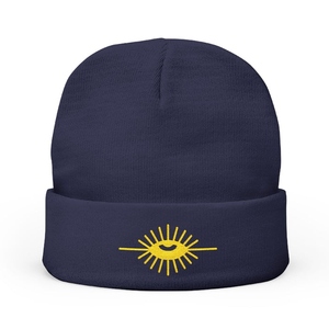 Knights of the All Seeing Eye Knit Beanie Custom Embroidery Masonic Symbol <b>Winter</b> <b>Cap</b> - Product Image 3